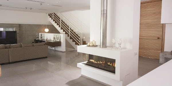 Corner Fireplace