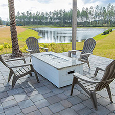 outdoor fire table in ormond beach and jax