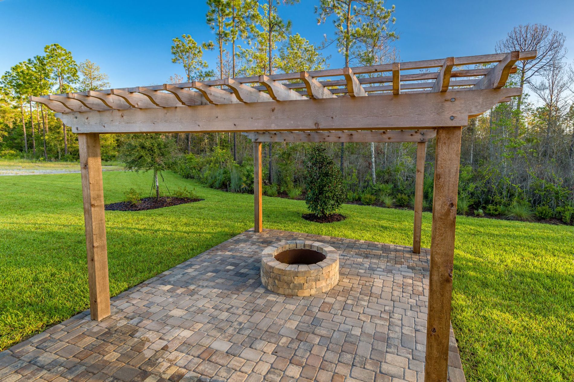 fire pit with pergola jacksonville