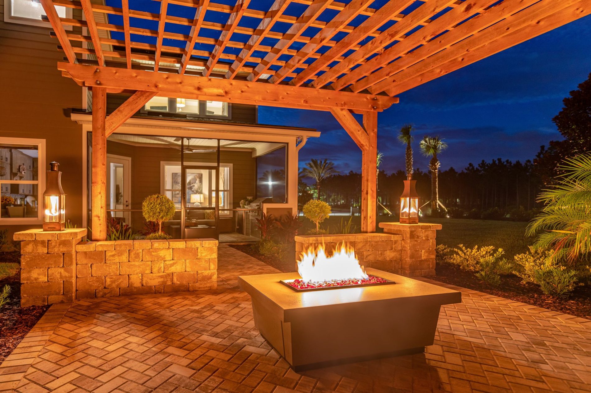 fire table with pergola jacksonville