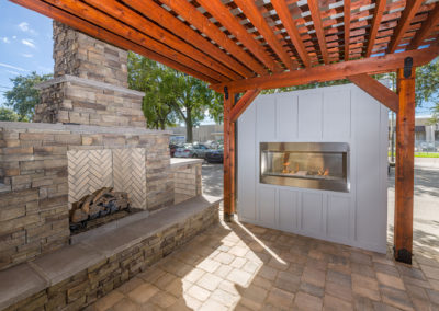 Outdoor fireplace showroom Jacksonville