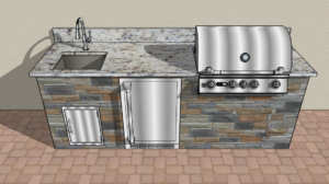 8 foot outdoor kitchen design jacksonville and ormond beach