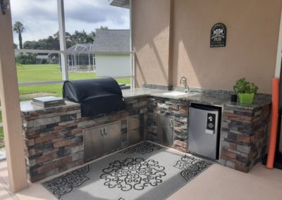 palm coast outdoor summer kitchen