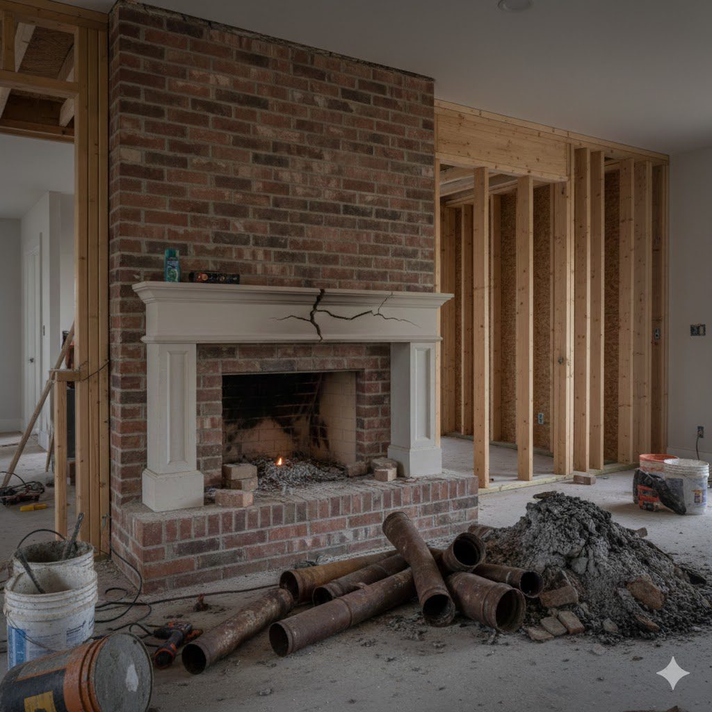 mistakes when installing a fireplace