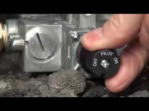 How to Light Gas Log Sets   Matchlight Standing Pilot Control