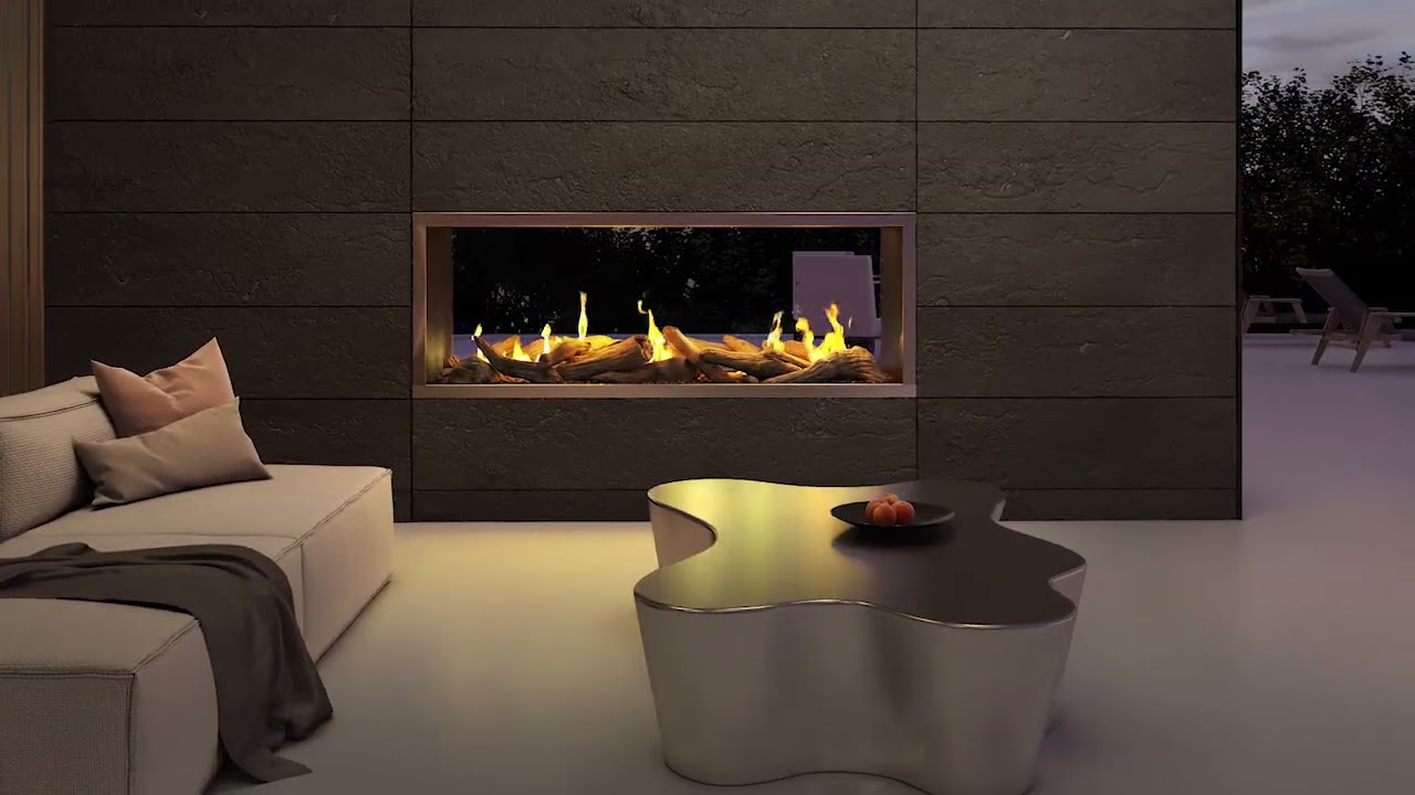 Custom Outdoor Gas Fireplace